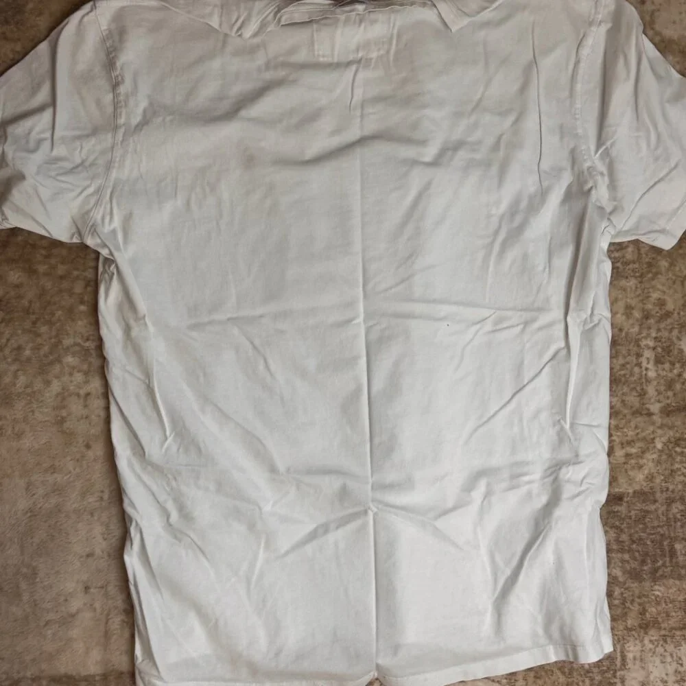 True Religion White Cotton S/S T-shirt w/ Logo & Graphic, XL